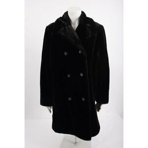 Vintage Sealane By Hillmoor Faux Fur Coat Black